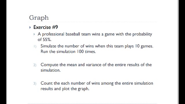  in r programming Graph > Exercise #9 A professional baseball team