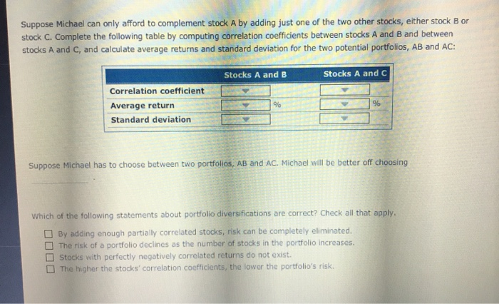 Aa Aa E Michael is an investor who believes that past variability