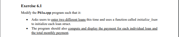 C++ as simple as possible. Exercise 6.1 Modify the Pla.epp program such