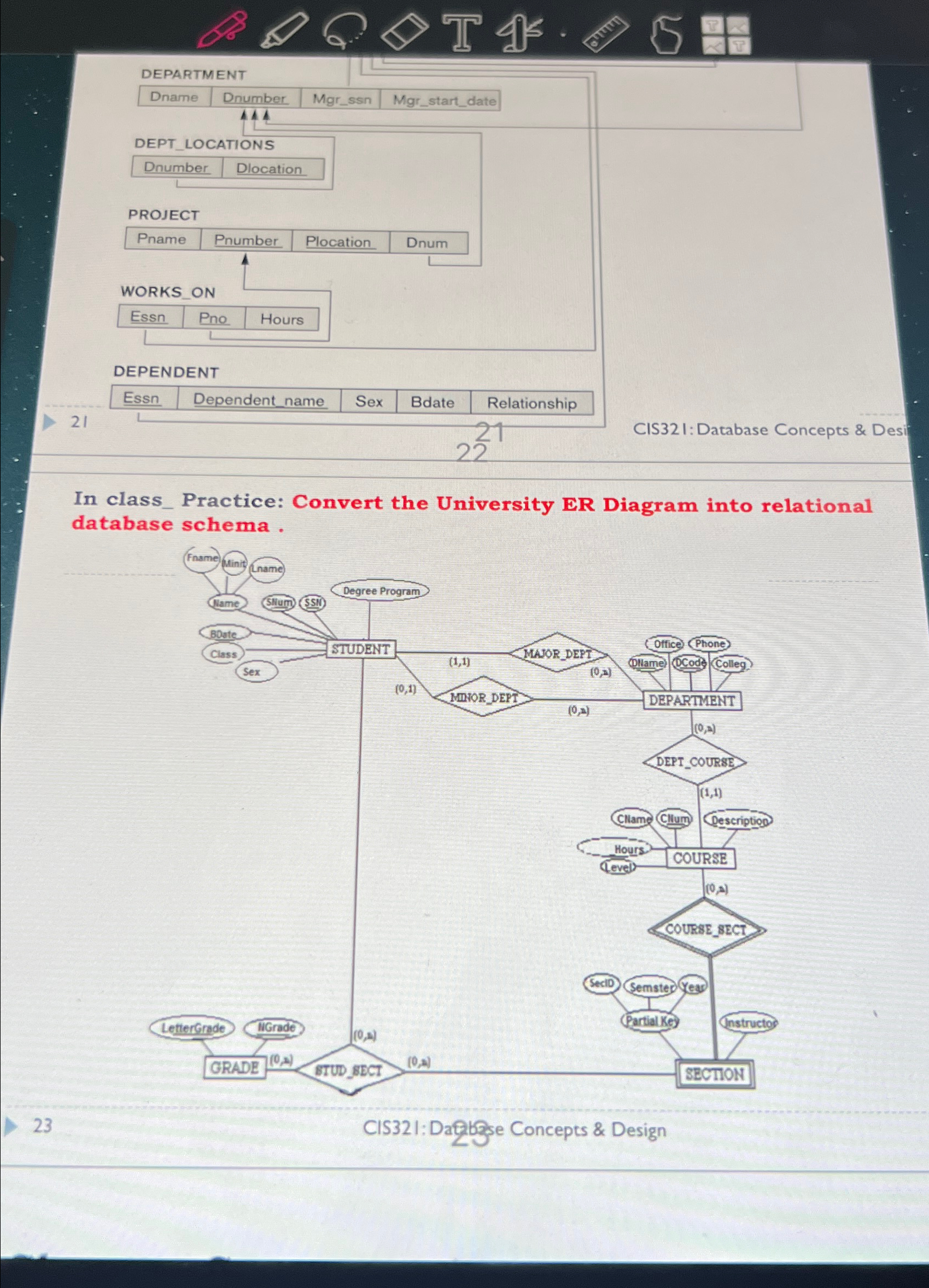  Please solve and draw same as the relational schema above CIS321: