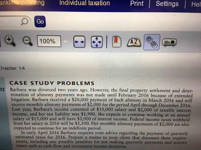  Please help me solve. Thank you. Barbara was divorced two years