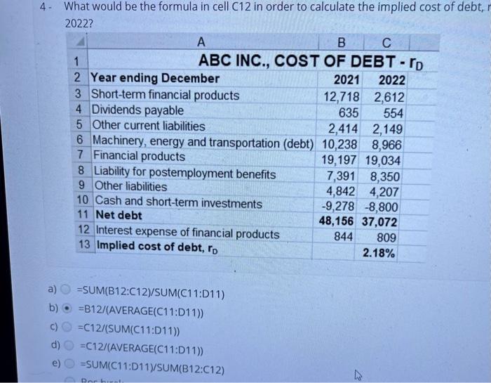 4 what is the answer for this question What would be the