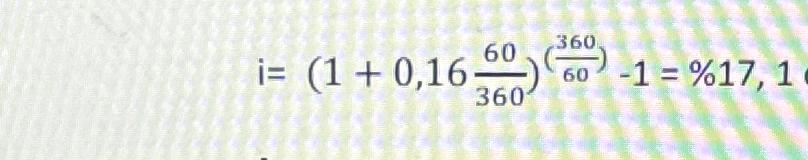 i=(1+0,1660360)(36060)-1= 