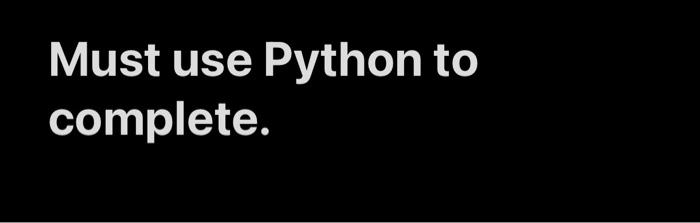  Must use Python to complete. Free Hanging Cable A free hanging
