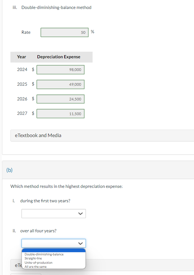 on January 1,2024 , for $196,000. It is expected to have a