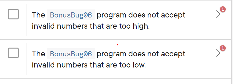 Two checks are not passing for this java program. I fixed the