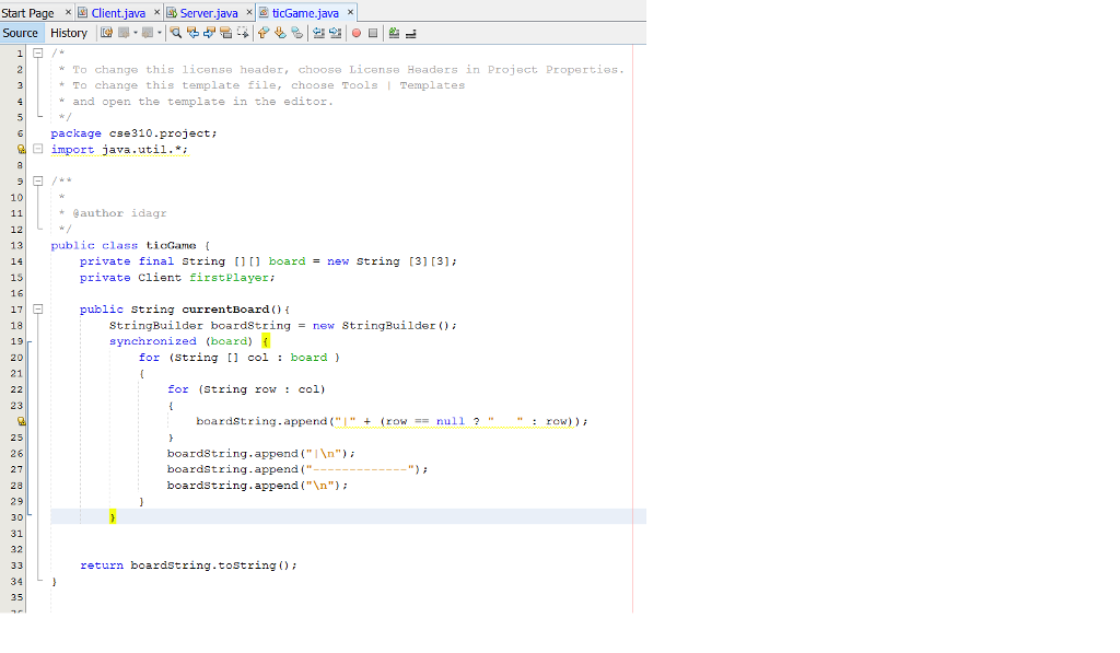 java x Source History 16 public class Server 17 private static final