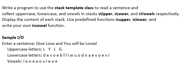 Please complete the following program using C++. Please dont use stdlib.h. Thank