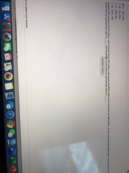  A. 16%: 20% OB. 5%; 95% O c. 95%: 5% OD.