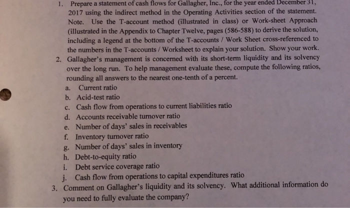  Use worksheet method for #1 example is exhibit 12-15 1. Prepare