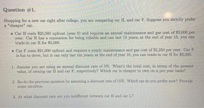 please solve correctly will upvote if right Question #1. Shopping for a