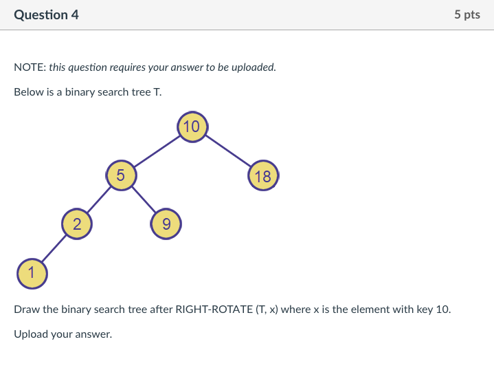  Please provide solutions. Question 4 5 pts NOTE: this question requires