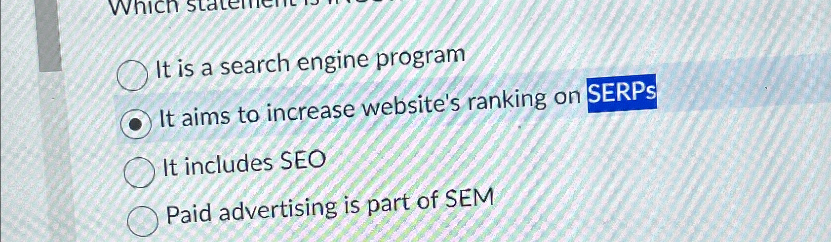  It is a search engine program It aims to increase website's