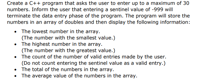 RESPONSE IN C++ Create a C++ program that asks the user to