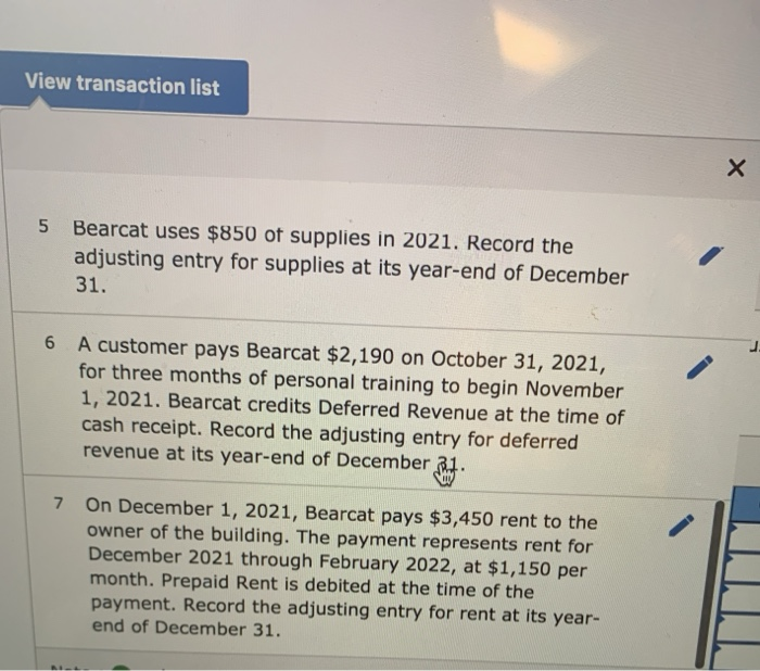 the year is $5,300. 2. Salaries earned (but not paid) from December