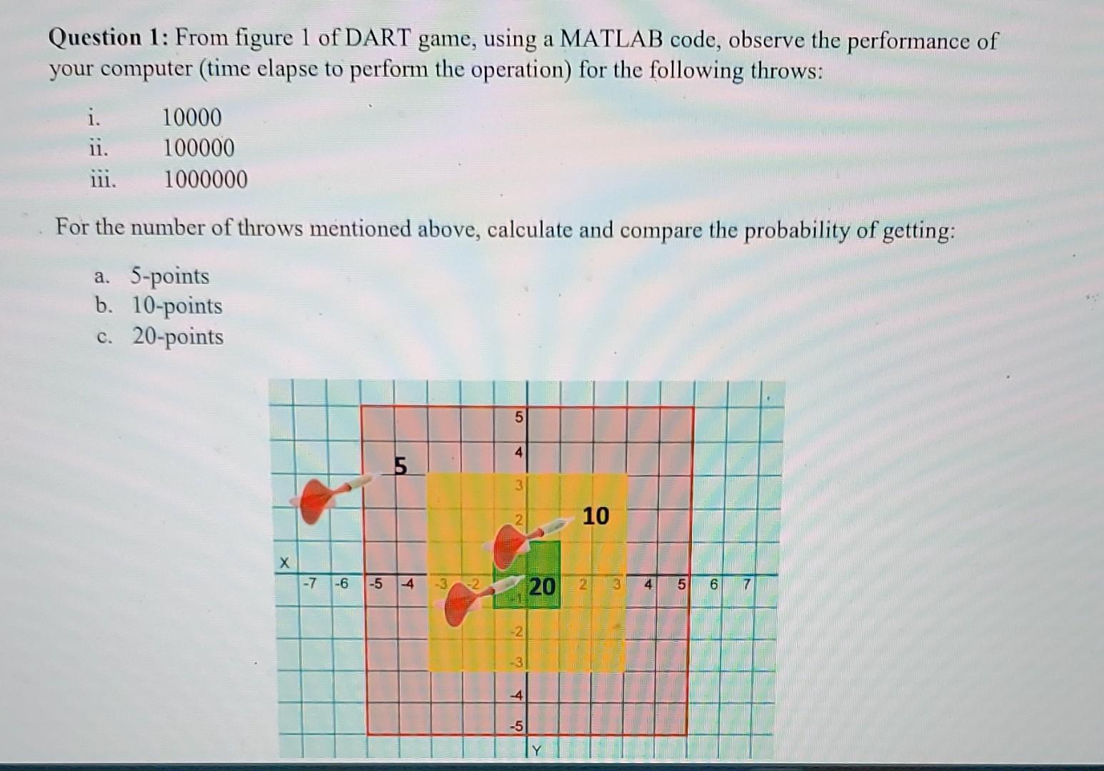 Write Matlab script to solve Question 1: From figure 1 of