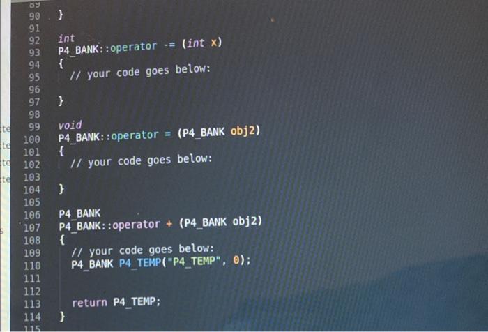 an object called b with x customers; name of the object is