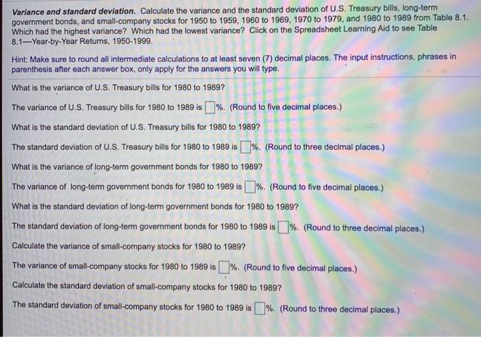  please help Variance and standard deviation. Calculate the variance and the