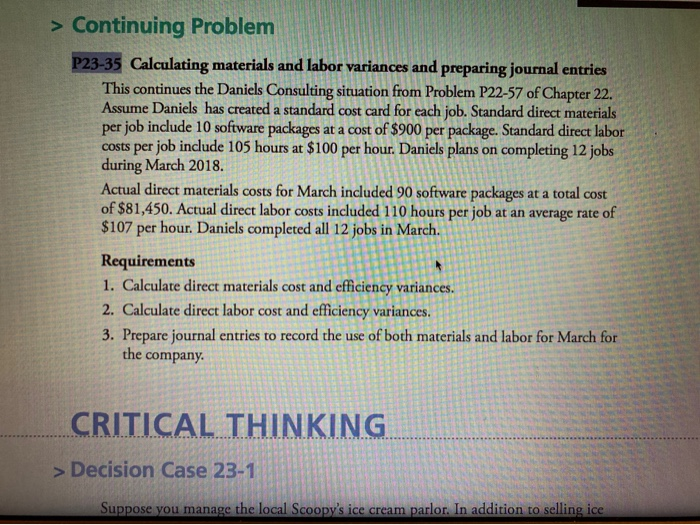 please complete P23-35 in excel! thank you! > Continuing Problem P23-35 Calculating