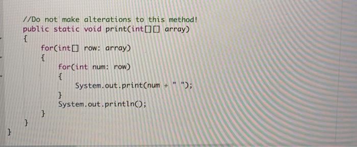 o is changed to include the correct value. In the first array,