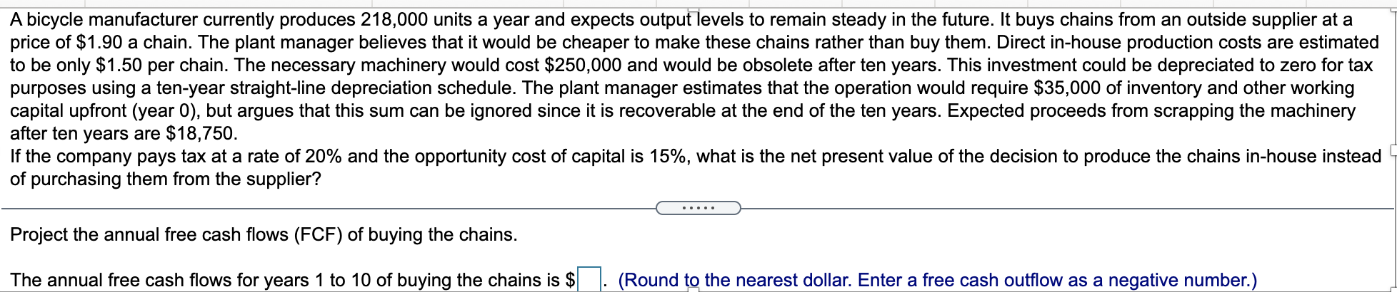  PLEASE HELP CALCULATE D,E, F, G IN EXCEL AND SHOW WORK!
