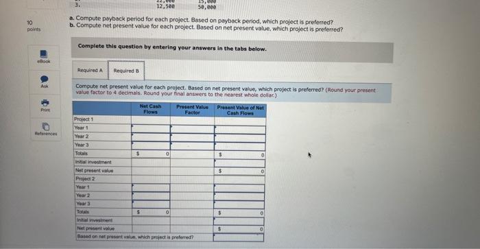 following net cash flows. The companys s required rate of retum on