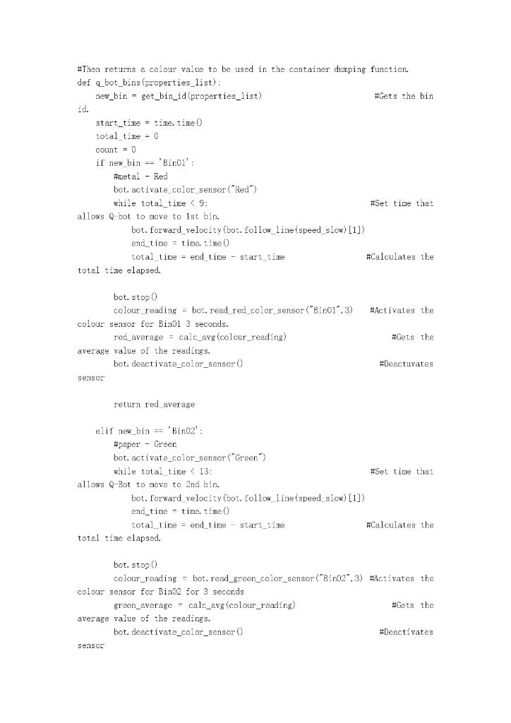 arm (Q-arm), as well as a container dispensing tube, and a robot