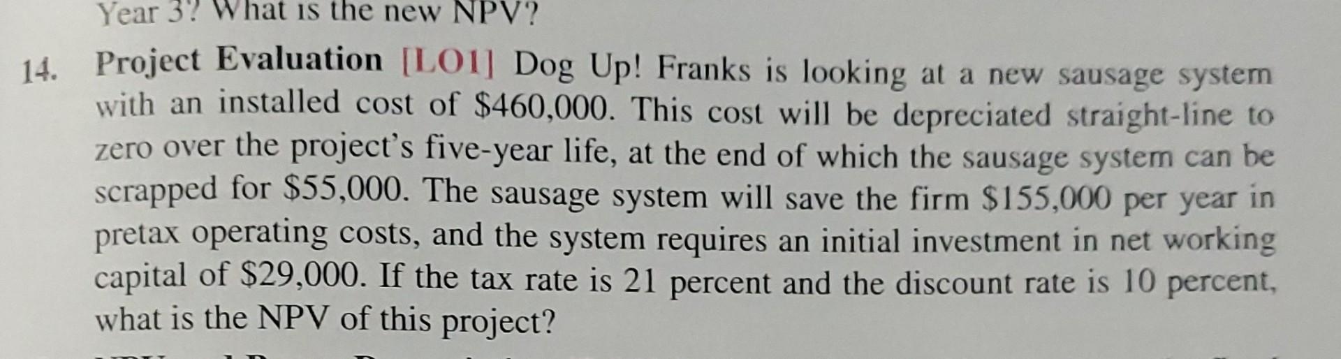 Please show step by step calculations to the solution. Thank you. Project
