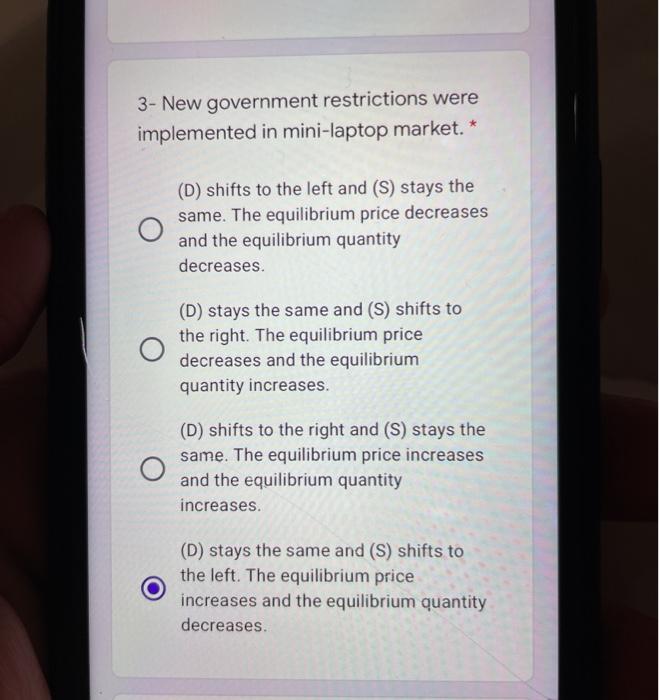 The equilibrium price increases and the equilibrium quantity increases. (S) shifts to