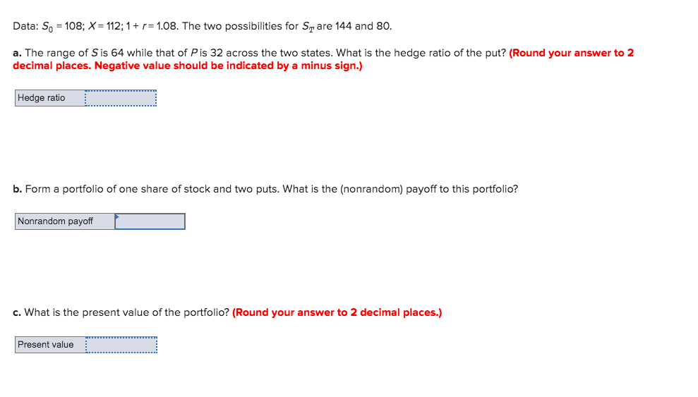 Data: So = 108; X = 112; 1 + r =
