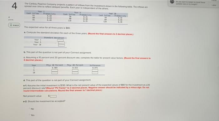  Do you 4. The Carbou peline Company rejects a pattern of