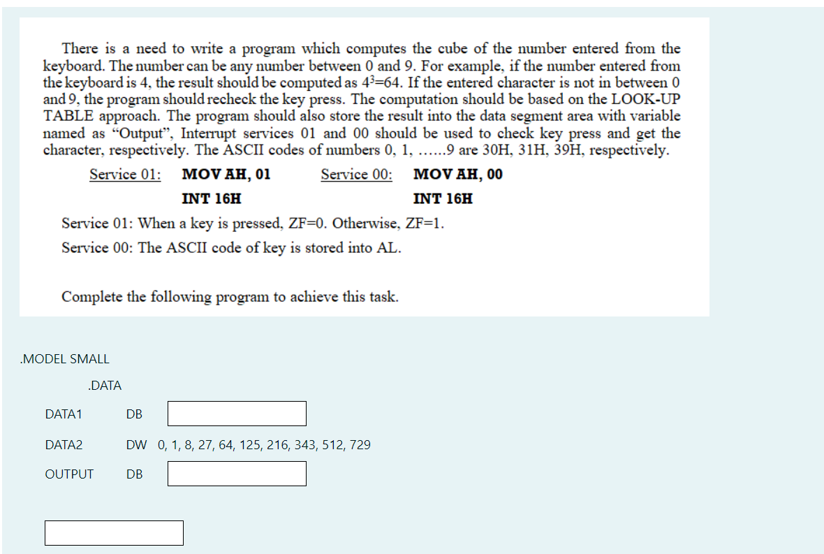  There is a need to write a program which computes the