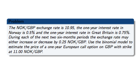 Please help me solve this: Problem The NOK/GBP exchange rate is 10.95,