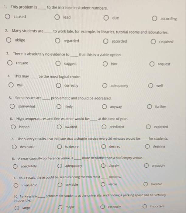  to the increase in student numbers. 1. This problem is O