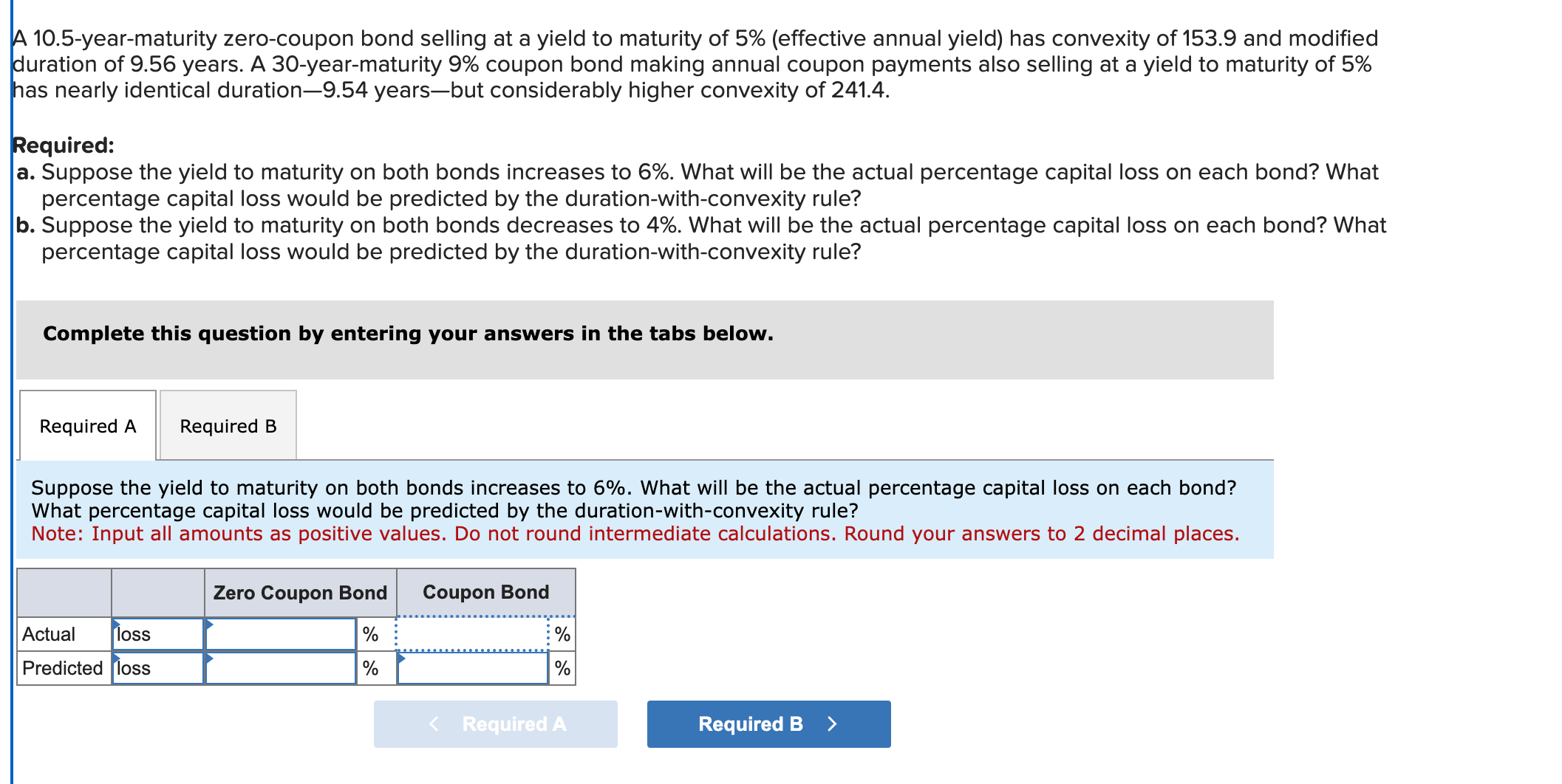  A 10.5-year-maturity zero-coupon bond selling at a yield to maturity of