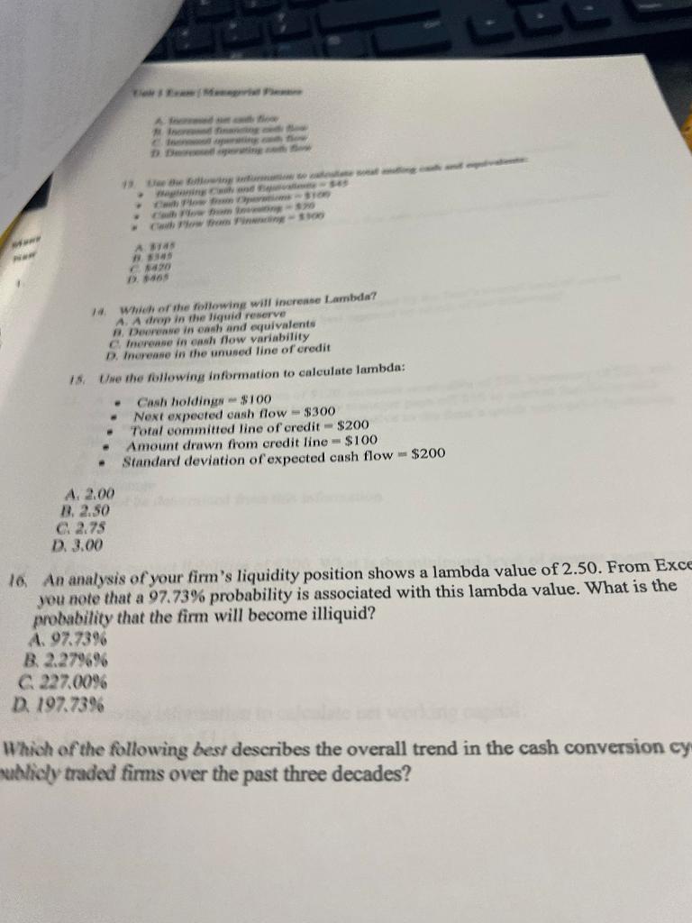  no 40 - Which of the following will increase Lambda? A