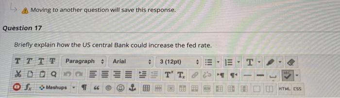  Moving to another question will save this response. Question 17 Briefly