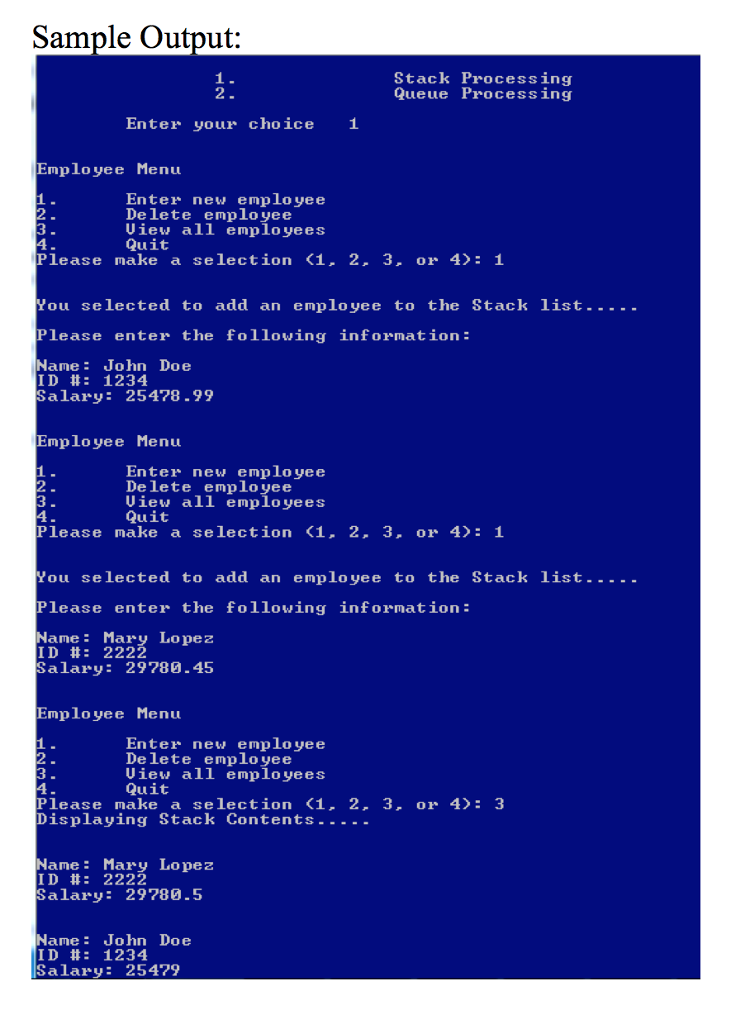 employee id number Idnum: employee name Name: Salary: employee salary Get employee