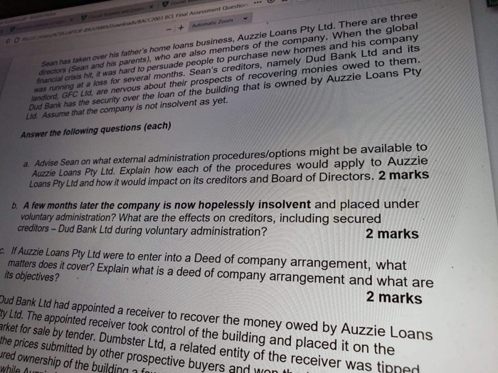 Ltd, a related entity of the receiver was tipped off the prices