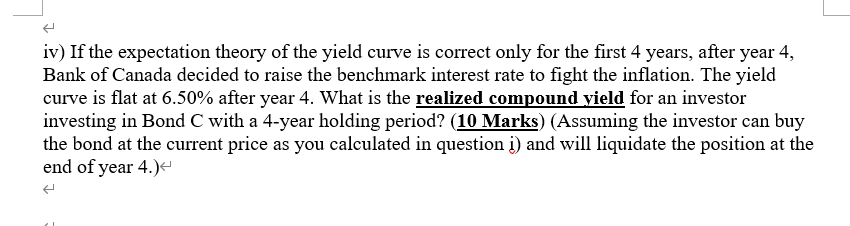 34 52 42 6 Starting from year 4, the yield curve is