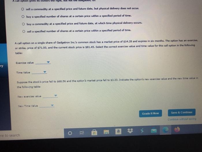 Keep the Highest 075 3. Introduction to option pricing models A call