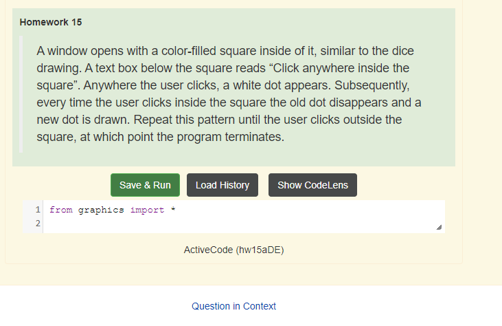 Can you help me in Python please? Thank you. Homework 15