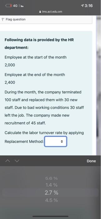 49 Not yet answered Marked out of 10 Flag question The total