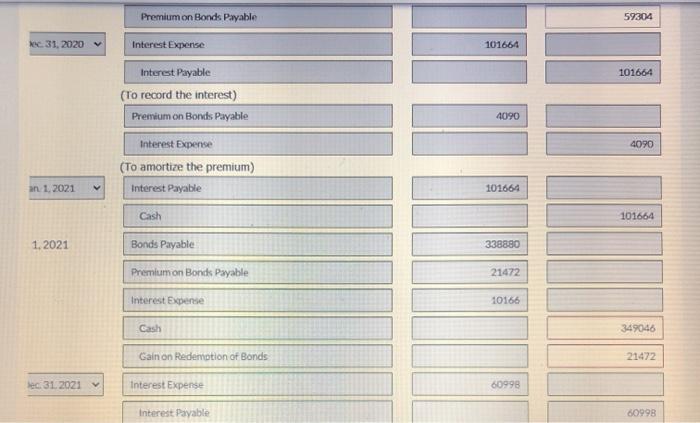 selected transactions on the books of Martinez Corporation. May 1, 2020 Bonds