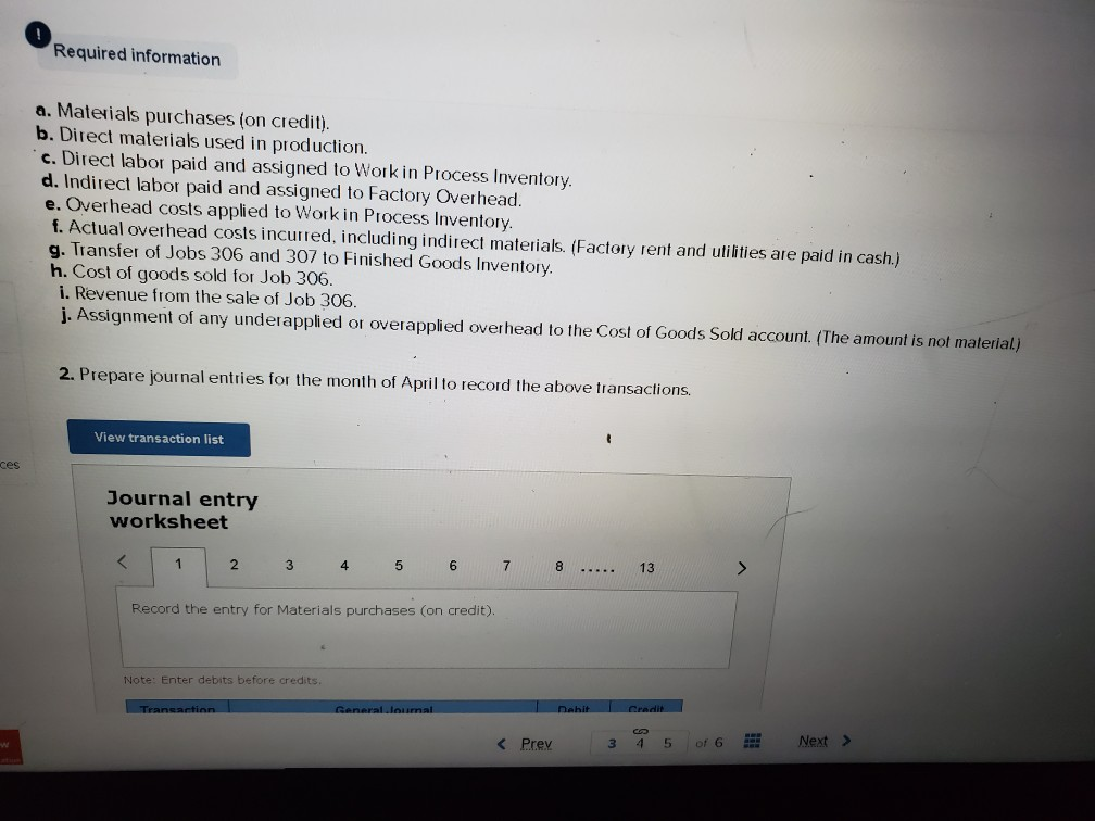 materials purchases in April are $500,000, and factory payroll cost in Aprilis