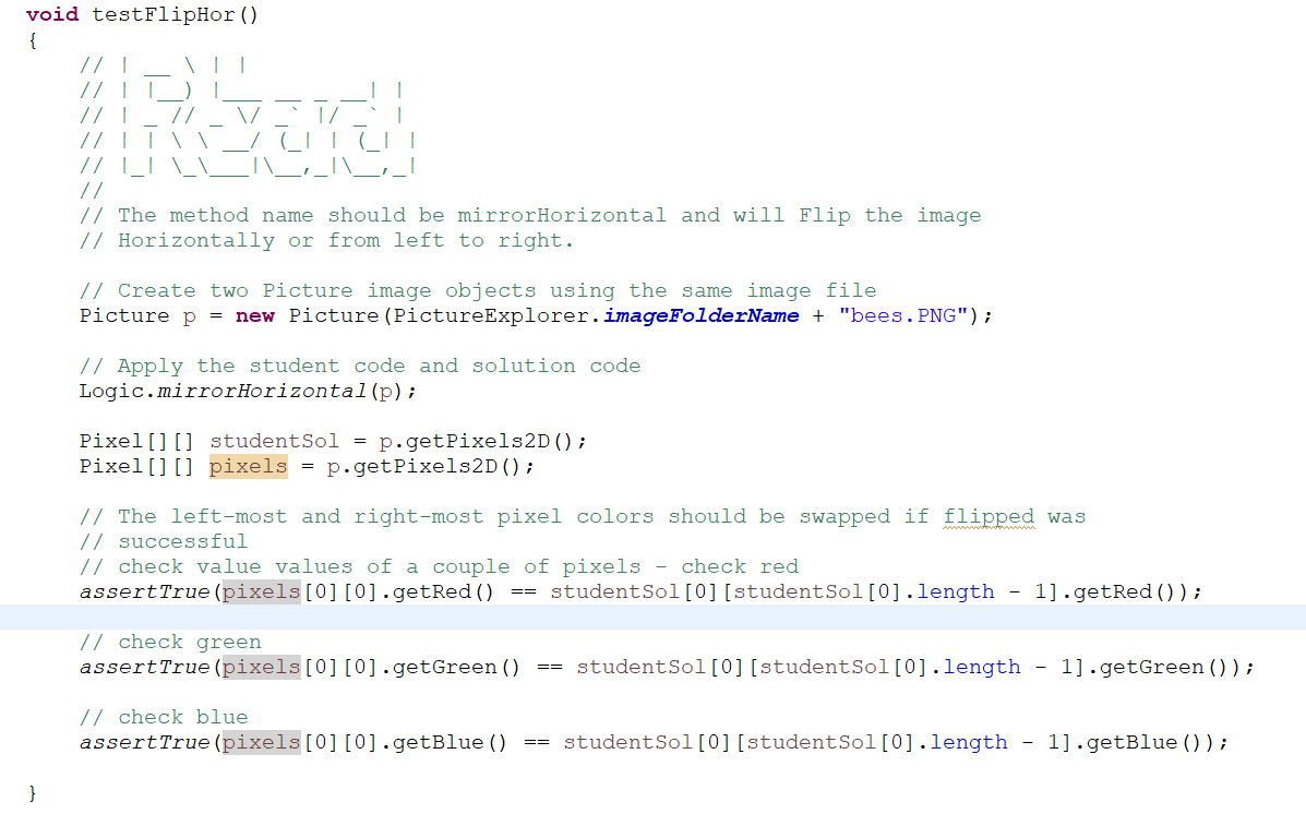  void testFlipHor() { ??1 {:??|I-)|dotsdots|| ??|?bar(l)|: ??I-|??-???(-)|??-|??-'| // // The method