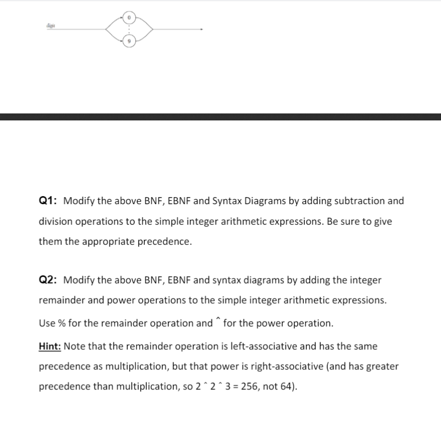 tem tem * factor factor factor (expr) | number number number digit