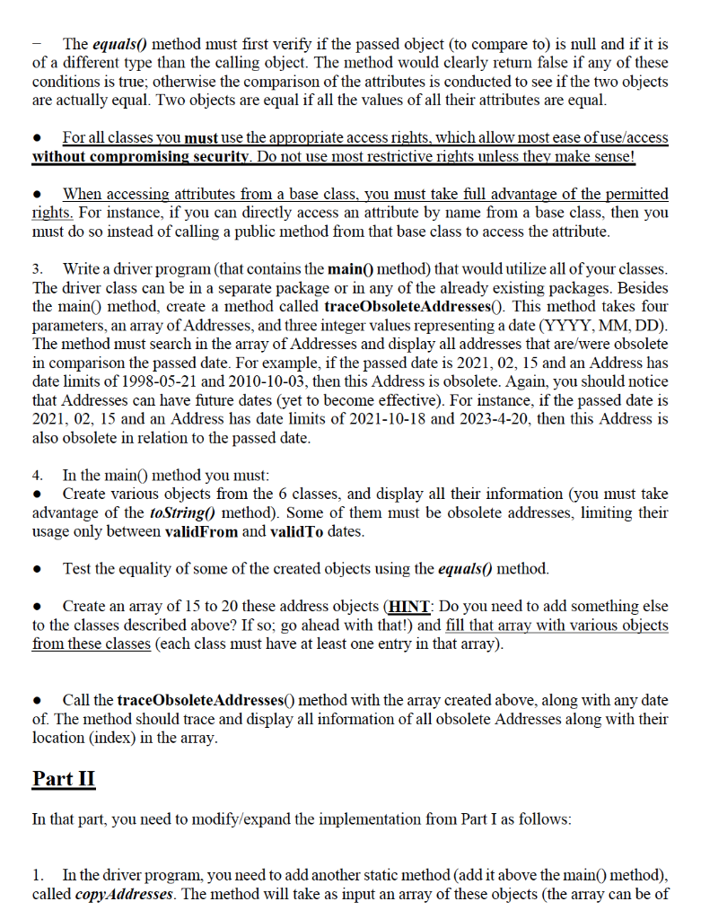 notion of package creation. This assignment contains two parts. You need to