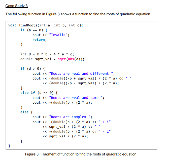 i. Draw the control flow graph of the code. ii. List