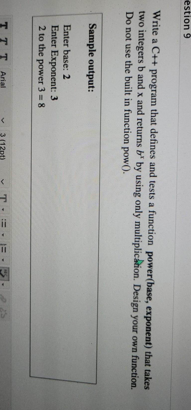 help argent estion 9 Write a C++ program that defines and tests